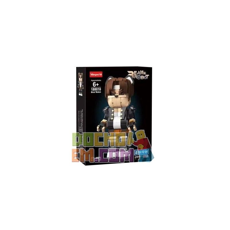 WANGAO 188016 non  GẤU CƠ KUSANAGI 400% bộ đồ chơi xếp lắp ráp ghép mô hình