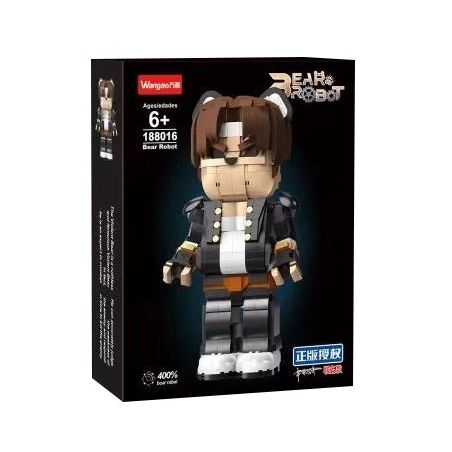 WANGAO 188016 non  GẤU CƠ KUSANAGI 400% bộ đồ chơi xếp lắp ráp ghép mô hình