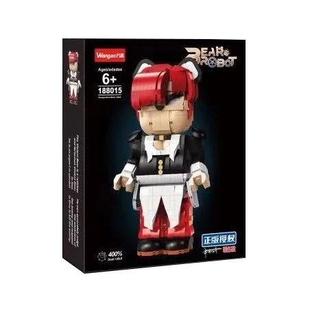 WANGAO 188015 non  GẤU CƠ YAGAMI 400% bộ đồ chơi xếp lắp ráp ghép mô hình