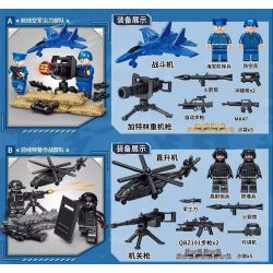 LE YI 83012 non  MÔ HÌNH QUÂN SỰ CHIẾN TRANH 4 bộ đồ chơi xếp lắp ráp ghép mô hình Military Army MILITARY WAR Quân Sự Bộ Đội