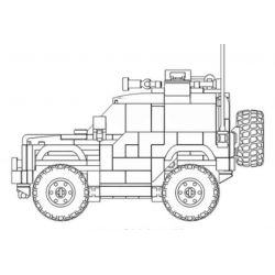 SLUBAN M38-B1013 B1013 1013 M38B1013 38-B1013 non  VUA CỦA MÔ HÌNH SẢN PHẨM XE ĐỊA ORV TANK 300 bộ đồ chơi xếp lắp ráp ghép mô hình Racers Đua Tốc Độ 317 khối