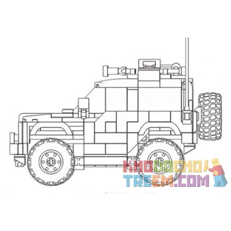 SLUBAN M38-B1013 B1013 1013 M38B1013 38-B1013 non  VUA CỦA MÔ HÌNH SẢN PHẨM XE ĐỊA ORV TANK 300 bộ đồ chơi xếp lắp ráp ghép mô hình Racers Đua Tốc Độ 317 khối