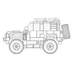 SLUBAN M38-B1015 B1015 1015 M38B1015 38-B1015 non  ÔNG VUA SẢN XUẤT PHẨM XE ĐỊA HÌNH ORV LAND ROVER bộ đồ chơi xếp lắp ráp ghép mô hình Racers Đua Tốc Độ 317 khối