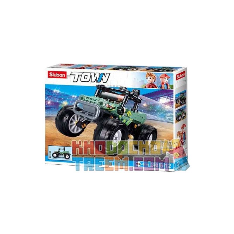 SLUBAN M38-B1106 B1106 1106 M38B1106 38-B1106 non  XE ĐỊA HÌNH GIẢM XÓC ĐƯỢC CẢI TIẾN bộ đồ chơi xếp lắp ráp ghép mô hình City Thành Phố 155 khối