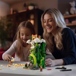 FUNWHOLE F9002 9002 non  TÒA NHÀ LÂU ĐÀI JACK VÀ CÂY ĐẬU THẦN bộ đồ chơi xếp lắp ráp ghép mô hình 1248 khối