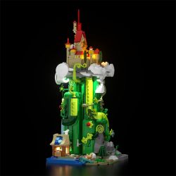 FUNWHOLE F9002 9002 non  TÒA NHÀ LÂU ĐÀI JACK VÀ CÂY ĐẬU THẦN bộ đồ chơi xếp lắp ráp ghép mô hình 1248 khối