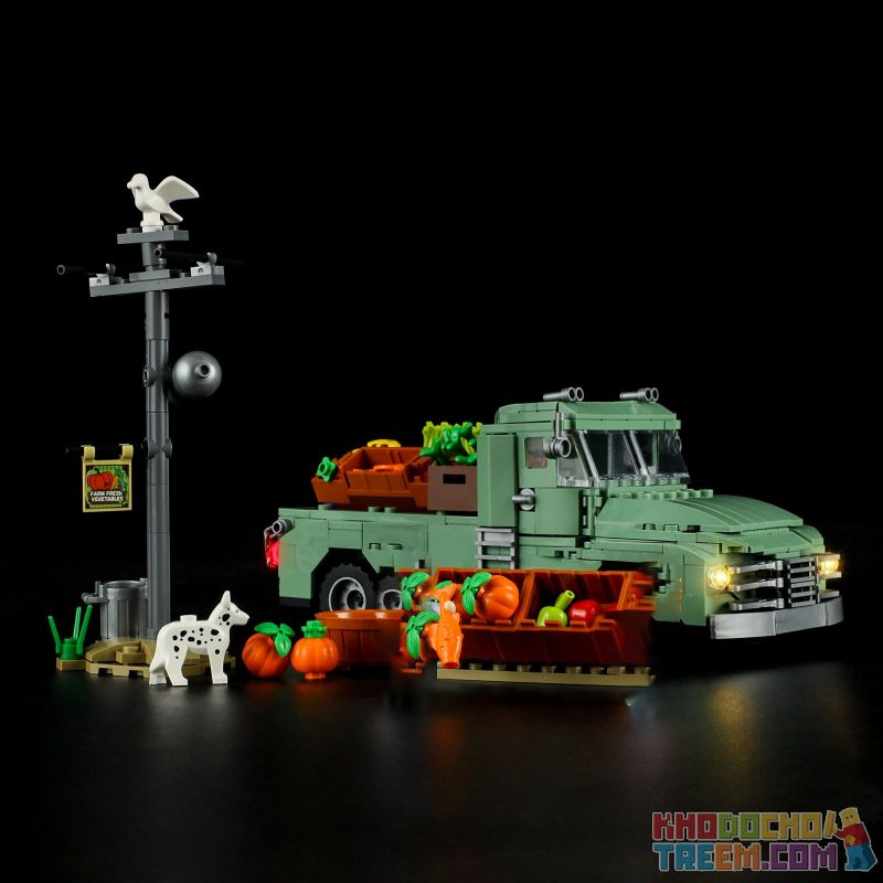 FUNWHOLE F9016 9016 non  XE TẢI NÔNG TRẠI bộ đồ chơi xếp lắp ráp ghép mô hình Creator THE FARM TRUCK Sáng Tạo 499 khối