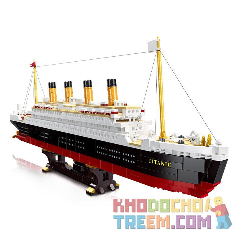 JIESTAR 92026 non Lego TÀU DU LỊCH TITANIC bộ đồ chơi xếp lắp ráp ghép mô hình Creator Sáng Tạo 1059 khối