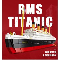 JIESTAR 92026 non  TÀU DU LỊCH TITANIC bộ đồ chơi xếp lắp ráp ghép mô hình Creator Sáng Tạo 1059 khối