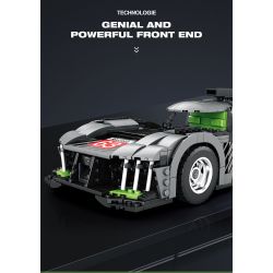 REOBRIX 11031 non  PEUGEOT 9X8 24 GIỜ CỦA SIÊU XE HYBRID LE MANS tỷ lệ 1:12 bộ đồ chơi xếp lắp ráp ghép mô hình Creator Sáng Tạo 1338 khối