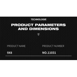 REOBRIX 11031 non  PEUGEOT 9X8 24 GIỜ CỦA SIÊU XE HYBRID LE MANS tỷ lệ 1:12 bộ đồ chơi xếp lắp ráp ghép mô hình Creator Sáng Tạo 1338 khối