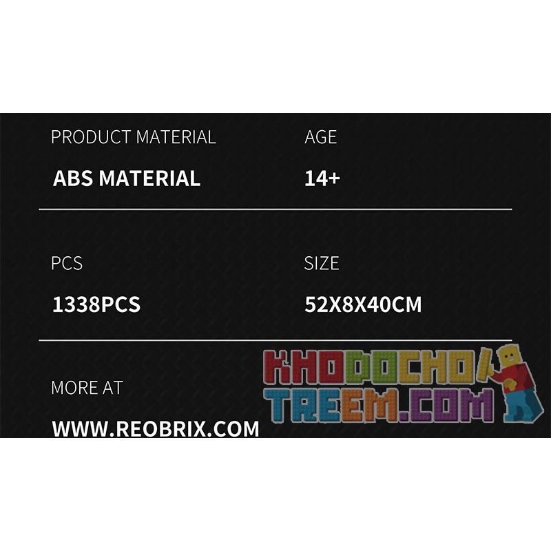 REOBRIX 11031 non  PEUGEOT 9X8 24 GIỜ CỦA SIÊU XE HYBRID LE MANS tỷ lệ 1:12 bộ đồ chơi xếp lắp ráp ghép mô hình Creator Sáng Tạo 1338 khối