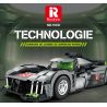 REOBRIX 11031 non  PEUGEOT 9X8 24 GIỜ CỦA SIÊU XE HYBRID LE MANS tỷ lệ 1:12 bộ đồ chơi xếp lắp ráp ghép mô hình Creator Sáng Tạo 1338 khối