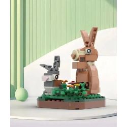 WANGE LIGAO DR.LUCK 1618 non  QUÁI THÚ TUYỆT VỜI THỎ bộ đồ chơi xếp lắp ráp ghép mô hình Creator Sáng Tạo 131 khối