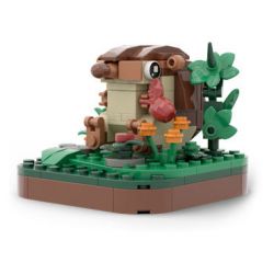 WANGE LIGAO DR.LUCK 1617 non  SINH VẬT HUYỀN BÍ NHÍM bộ đồ chơi xếp lắp ráp ghép mô hình Creator Sáng Tạo 128 khối