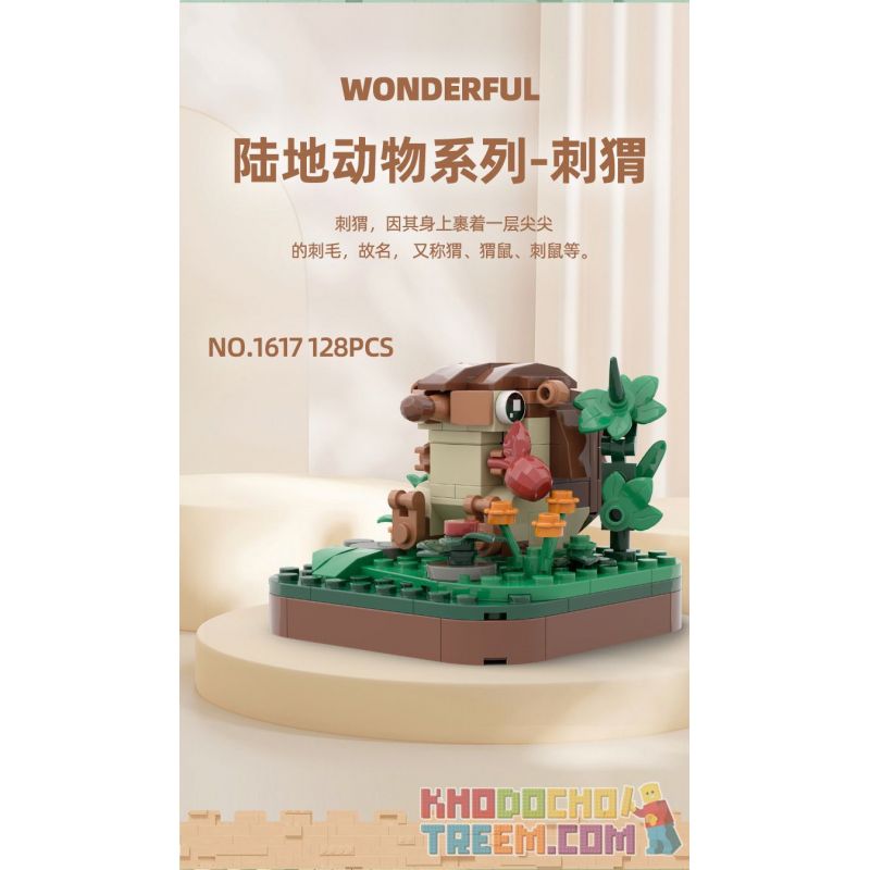 WANGE LIGAO DR.LUCK 1617 non  SINH VẬT HUYỀN BÍ NHÍM bộ đồ chơi xếp lắp ráp ghép mô hình Creator Sáng Tạo 128 khối