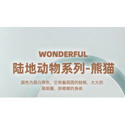 WANGE LIGAO DR.LUCK 1613 non  QUÁI THÚ TUYỆT VỜI GẤU TRÚC bộ đồ chơi xếp lắp ráp ghép mô hình Creator Sáng Tạo 130 khối