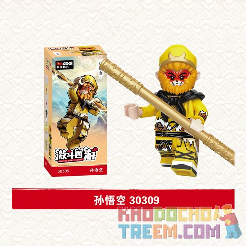 DECOOL BRICKCOOL 30309 non TÂY DU KÝ TÔN NGỘ KHÔNG VÁY DA HỔ bộ đồ chơi xếp lắp ráp ghép mô hình FIERCE FIGHT JOURNEY TO THE WEST DECOOL BRICKCOOL 30309 non TÂY DU KÝ TÔN NGỘ KHÔNG VÁY DA HỔ bộ đồ chơi xếp lắp ráp ghép mô hình FIERCE FIGHT JOURNEY TO THE WEST
