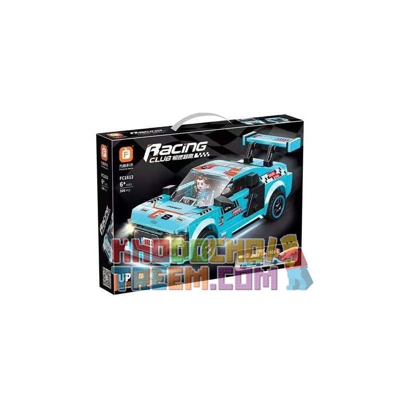 FORANGE FC1612 1612 non  SIÊU XE CỰC NHANH KÉO ÂM THANH VÀ ÁNH SÁNG bộ đồ chơi xếp lắp ráp ghép mô hình Speed Champions Racing Cars RACING CLUB Đua Xe Công Thức 306 khối
