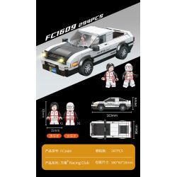 FORANGE FC1609 1609 non  SIÊU XE CỰC NHANH KÉO ÂM THANH VÀ ÁNH SÁNG bộ đồ chơi xếp lắp ráp ghép mô hình Speed Champions Racing Cars RACING CLUB Đua Xe Công Thức 294 khối