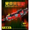 Kazi KY88030 88030 non  8 LOẠI SÚNG CẦM TAY TRONG TƯƠNG LAI PHÁO HẠT RUNG MÁY TẠO MÀU ĐỎ TIỂU LIÊN NĂNG LƯỢNG NHẸ LỰU CAO NỔ MÌN N2 TRƯỜNG CHÙM TỬ KÉP LASER XOẮN ỐC bộ đồ chơi xếp lắp ráp ghép mô hình FUTURE FIREARMS 837 khối