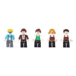 BITING CAT Q2023 2023 non  NGƯỜI BÁN HOA bộ đồ chơi xếp lắp ráp ghép mô hình Creator FLOWER SHOP Sáng Tạo 2505 khối