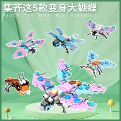 CAYI KY020 KY021 KY022 KY023 KY024 KY025 KY026 KY027 KY028 KY029 non  CÔN TRÙNG DỄ THƯƠNG 10 SỰ KẾT HỢP CỦA BƯỚM LỚN VÀ KỲ LÂN bộ đồ chơi xếp lắp ráp ghép mô hình Creator Sáng Tạo 311 khối