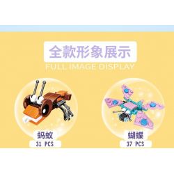 CAYI KY020 KY021 KY022 KY023 KY024 KY025 KY026 KY027 KY028 KY029 non  CÔN TRÙNG DỄ THƯƠNG 10 SỰ KẾT HỢP CỦA BƯỚM LỚN VÀ KỲ LÂN bộ đồ chơi xếp lắp ráp ghép mô hình Creator Sáng Tạo 311 khối