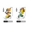 CAYI 2011 non  PHIM HOẠT HÌNH TRƯỢT ĐỘNG VẬT 4 LOẠI HỔ SƯ TỬ THỎ HƯƠU CAO CỔ bộ đồ chơi xếp lắp ráp ghép mô hình 468 khối
