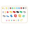HYSTOYS HONGYUANSHENG AOLEDUOTOYS HG-1660B 1660B HG1660B Xếp hình kiểu    Creative Bucket Thiên đường Học Tập 123 khối