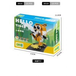 CAYI 2010 non  PHIM HOẠT HÌNH CON VẬT TRƯỜN 4 LOẠI MYNA VOI HÀ MÃ KHỈ bộ đồ chơi xếp lắp ráp ghép mô hình 443 khối