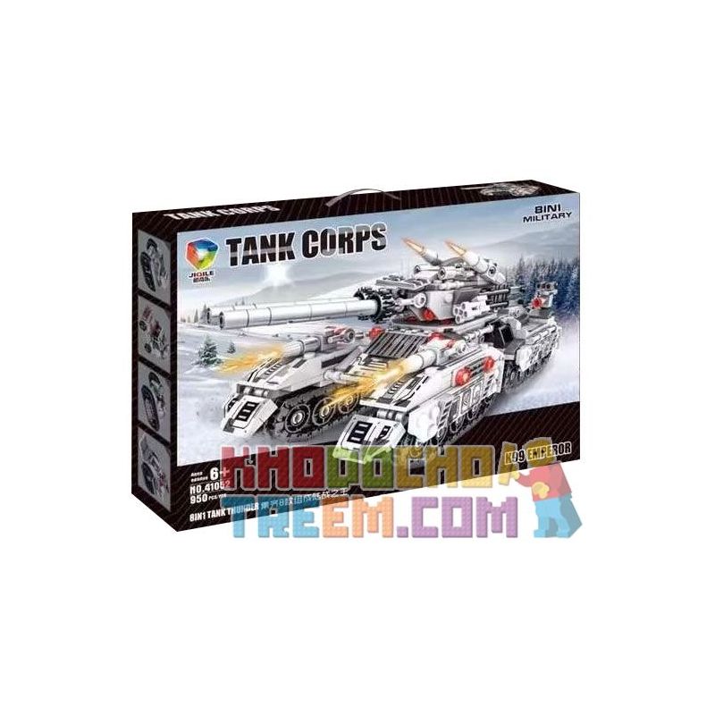 JIQILE 41052 41053 non Lego VUA ĐẤT CHIẾN K99 HOÀNG ĐẾ 8 TỔ HỢP bộ đồ chơi xếp lắp ráp ghép mô hình Military Army TANK CORPS Quân Sự Bộ Đội 950 khối