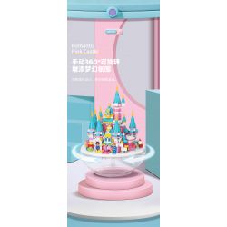 MOYU BLOCK MY92102 92102 non  VIÊN NANG LÂU ĐÀI MÀU HỒNG bộ đồ chơi xếp lắp ráp ghép mô hình Girl PINK CASTLE Con Gái 1169 khối