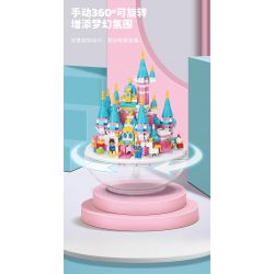 MOYU BLOCK MY92102 92102 non  VIÊN NANG LÂU ĐÀI MÀU HỒNG bộ đồ chơi xếp lắp ráp ghép mô hình Girl PINK CASTLE Con Gái 1169 khối