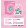 MOYU BLOCK MY92102 92102 non  VIÊN NANG LÂU ĐÀI MÀU HỒNG bộ đồ chơi xếp lắp ráp ghép mô hình Girl PINK CASTLE Con Gái 1169 khối