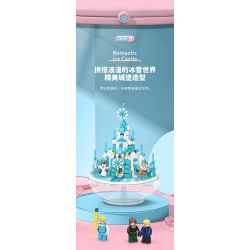 MOYU BLOCK MY92101 92101 non  VIÊN NANG LÂU ĐÀI BĂNG bộ đồ chơi xếp lắp ráp ghép mô hình Girl ICE CASTLE Con Gái 1610 khối