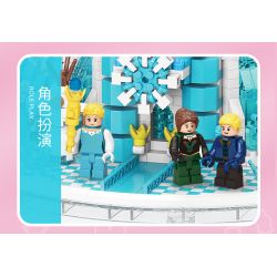 MOYU BLOCK MY92101 92101 non  VIÊN NANG LÂU ĐÀI BĂNG bộ đồ chơi xếp lắp ráp ghép mô hình Girl ICE CASTLE Con Gái 1610 khối