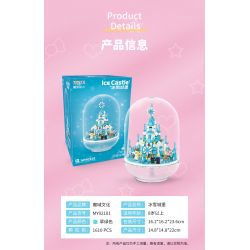 MOYU BLOCK MY92101 92101 non  VIÊN NANG LÂU ĐÀI BĂNG bộ đồ chơi xếp lắp ráp ghép mô hình Girl ICE CASTLE Con Gái 1610 khối