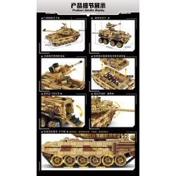 LE YI 66009 non  XE TĂNG T-90 bộ đồ chơi xếp lắp ráp ghép mô hình Military Army T-90 MAIN BATTLE TANK Quân Sự Bộ Đội 1688 khối