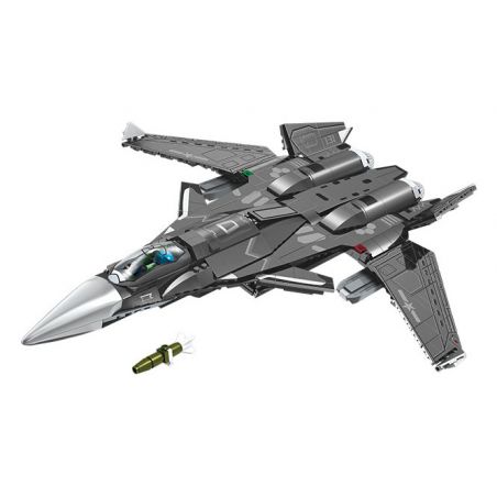 SEMBO 202192 non  MỘT QUỐC GIA HÙNG MẠNH THẾ HỆ TIẾP THEO CỦA MÁY BAY CHIẾN ĐẤU ĐA NĂNG HOẠT ĐỘNG TRÊN TÀU SÂN bộ đồ chơi xếp lắp ráp ghép mô hình Military Army Quân Sự Bộ Đội 960 khối