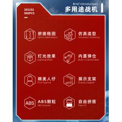 SEMBO 202192 non  MỘT QUỐC GIA HÙNG MẠNH THẾ HỆ TIẾP THEO CỦA MÁY BAY CHIẾN ĐẤU ĐA NĂNG HOẠT ĐỘNG TRÊN TÀU SÂN bộ đồ chơi xếp lắp ráp ghép mô hình Military Army Quân Sự Bộ Đội 960 khối