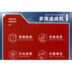 SEMBO 202192 non  MỘT QUỐC GIA HÙNG MẠNH THẾ HỆ TIẾP THEO CỦA MÁY BAY CHIẾN ĐẤU ĐA NĂNG HOẠT ĐỘNG TRÊN TÀU SÂN bộ đồ chơi xếp lắp ráp ghép mô hình Military Army Quân Sự Bộ Đội 960 khối