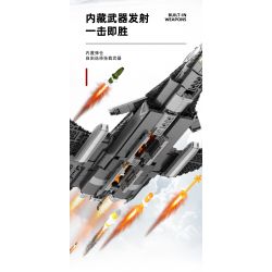 SEMBO 202192 non  MỘT QUỐC GIA HÙNG MẠNH THẾ HỆ TIẾP THEO CỦA MÁY BAY CHIẾN ĐẤU ĐA NĂNG HOẠT ĐỘNG TRÊN TÀU SÂN bộ đồ chơi xếp lắp ráp ghép mô hình Military Army Quân Sự Bộ Đội 960 khối