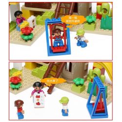HYSTOYS HONGYUANSHENG AOLEDUOTOYS HG-1444 1444 HG1444 Xếp hình kiểu    Playground Set With Storage Khu Vui Chơi Thiên đường 52 khối HYSTOYS HONGYUANSHENG AOLEDUOTOYS HG-1444 1444 HG1444 Xếp hình kiểu    Playground Set With Storage Khu Vui Chơi Thiên đường 52 khối
