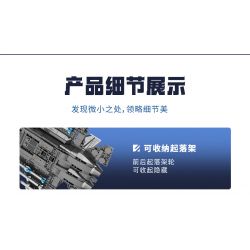 SEMBO 202191 non  VINH QUANG CỦA CƯỜNG QUỐC TIÊM KÍCH TRÊN TÀU SÂN BAY J-35 bộ đồ chơi xếp lắp ráp ghép mô hình Military Army Quân Sự Bộ Đội 1109 khối