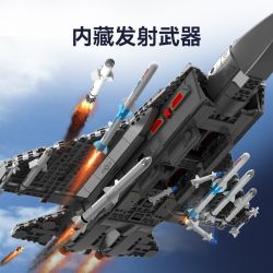 SEMBO 202191 non  VINH QUANG CỦA CƯỜNG QUỐC TIÊM KÍCH TRÊN TÀU SÂN BAY J-35 bộ đồ chơi xếp lắp ráp ghép mô hình Military Army Quân Sự Bộ Đội 1109 khối