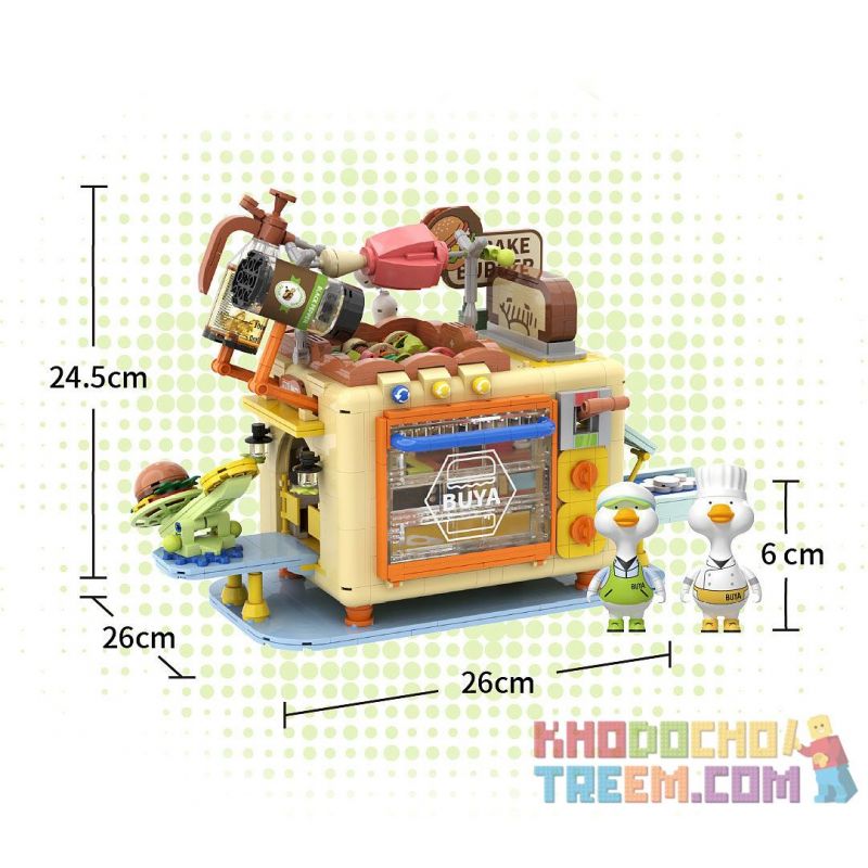 CHEESE JELLY BEANS 846492 non  THÀNH PHỐ ẨM THỰC BUYA LÒ NƯỚNG ĐIỆN bộ đồ chơi xếp lắp ráp ghép mô hình 1293 khối