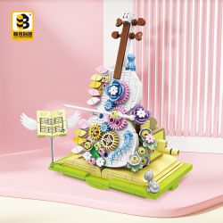 UNITED IMAGINE 1922B non  GIẤC MƠ VIOLON bộ đồ chơi xếp lắp ráp ghép mô hình VIOLIN BOOK 410 khối