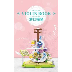 UNITED IMAGINE 1922B non  GIẤC MƠ VIOLON bộ đồ chơi xếp lắp ráp ghép mô hình VIOLIN BOOK 410 khối
