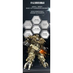 7058 non  MEGABOT bộ đồ chơi xếp lắp ráp ghép mô hình Movie & Game DEFORMED MECHA Phim Và Trò Chơi 1457 khối